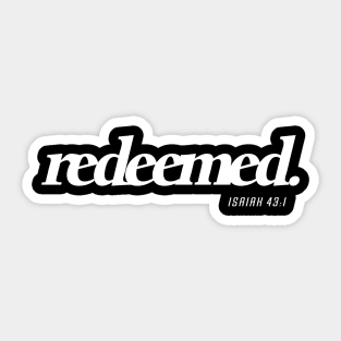 Redeemed Faith Christian Streetwear Sticker